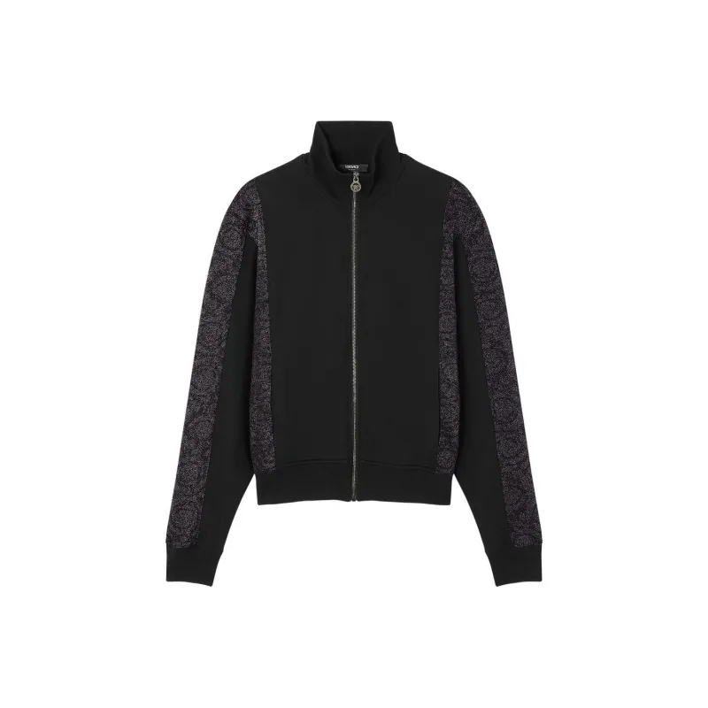 VERSACE Barocco jacquard Lurex Sweatshirt-0