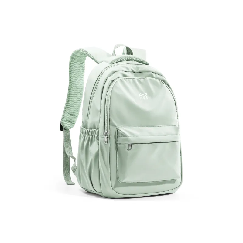 KEYSTREET Fabric Backpack Unisex Ecru/Classic Black/Haze Blue/Mint Green-21