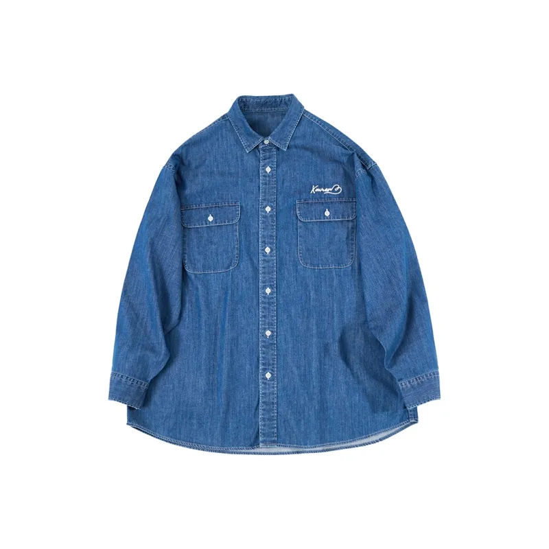 Xavier3 Shirt Unisex Denim Blue-0