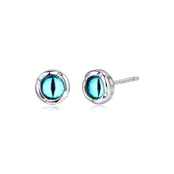 Danqin Silver Plated Stud Earrings Unisex