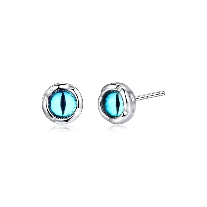 Danqin Silver Plated Stud Earrings Unisex-0