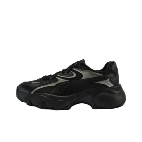 PUMA Pulsar Anti Slip Wear Resistant Low Top Casual Shoes Women's Black