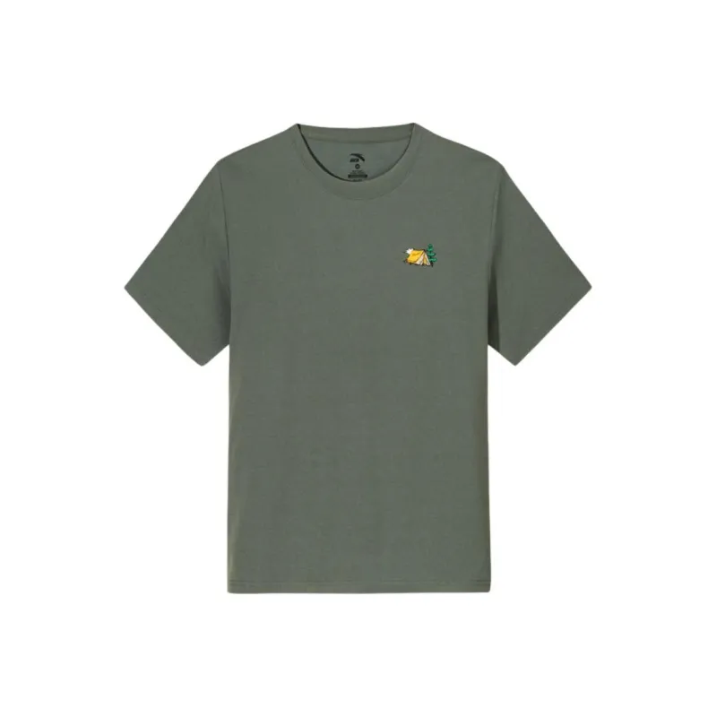 Anta Outdoor Collection T Shirt Men's Washed Seaweed Green-0