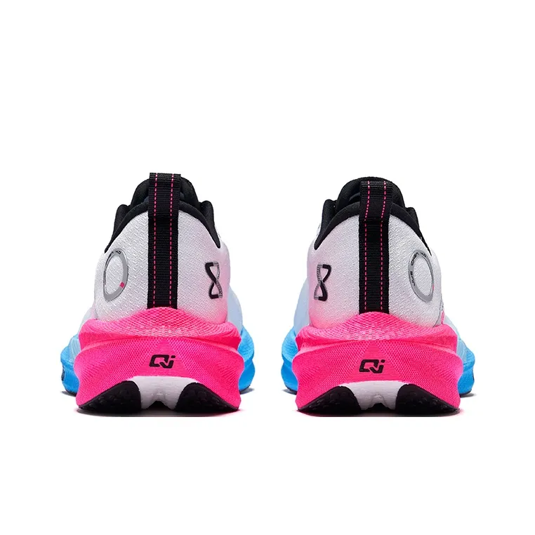 Erke Absolute Dust 4.0 Running Shoes Men Low Top Erke White Fluorescent Fuchsia-3