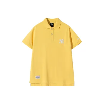 New Era Polo Shirt Unisex Yellow