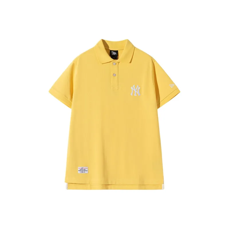 New Era Polo Shirt Unisex Yellow-0