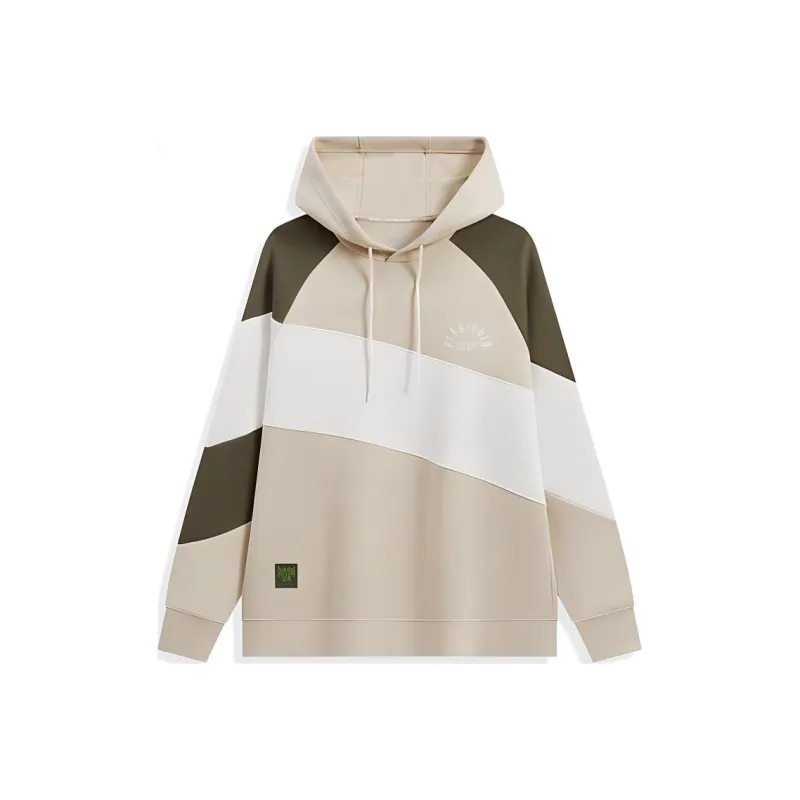 XTEP Basketball Collection Sweatshirt Men's Mountain Yellow/Cotton White/Pine Green-0
