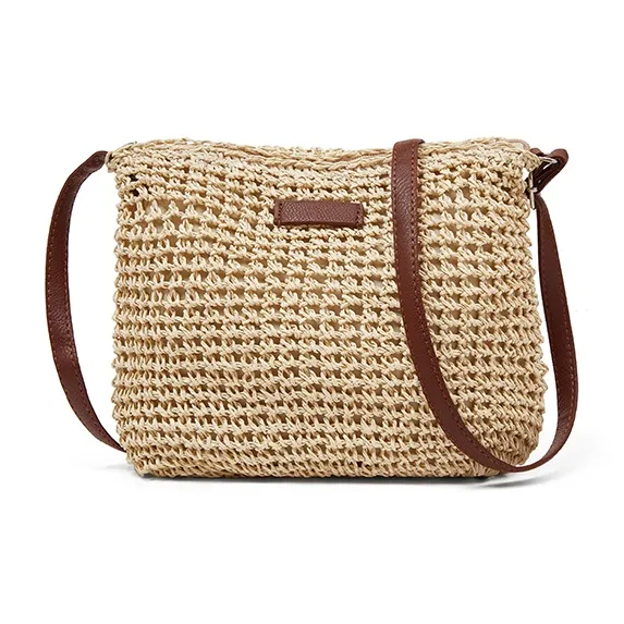 Old Man's Head Fabric Crossbody Bag Women's Beige/Light Brown-4