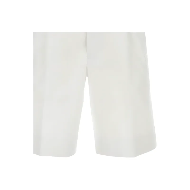PRADA Belt Looped Straight Leg Shorts-4