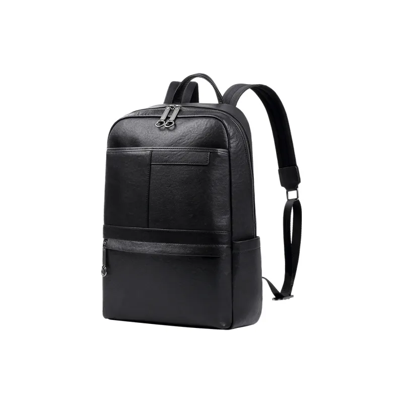 VIHUS Cow Leather Backpack Men's Black-1
