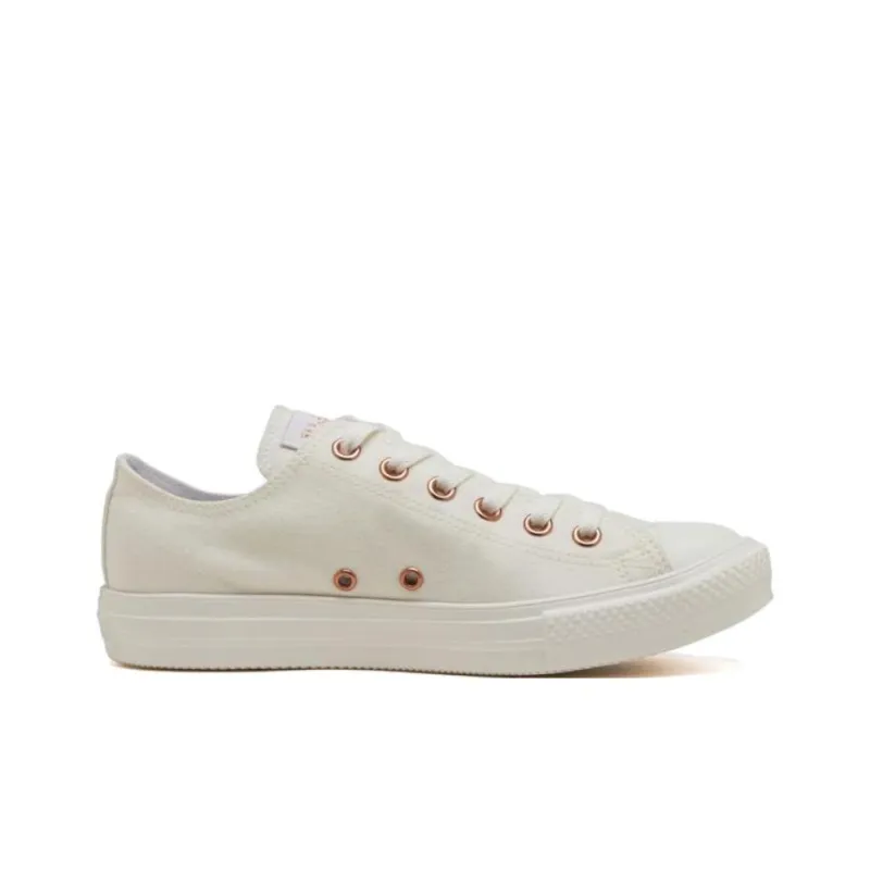 Converse All Star Light Anti Slip Wear Resistant Low Top Skateboard Shoes Women's White-1