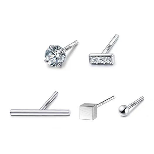 CLARKIA FLOWER 999 Fine Silver Stud Earrings Unisex-0