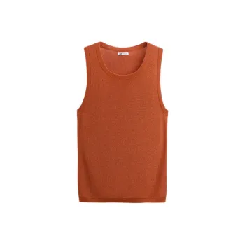 ZARA Tank Tops Men's Stripe/orange