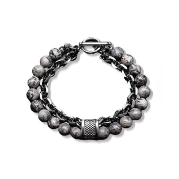 MUXIANG Map Stone Bracelets Unisex