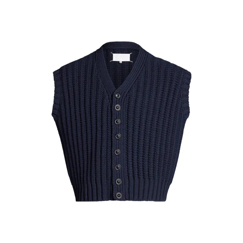 Maison Margiela Ribbed knit Wool Vest-0