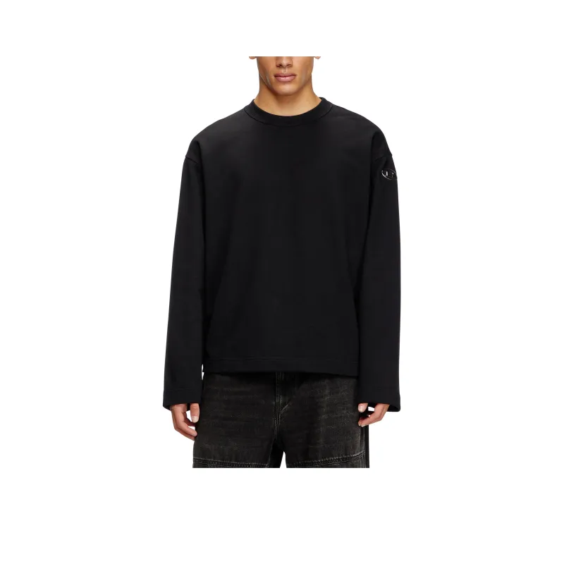 DIESEL Logo Plaque Crewneck T Shirt-0