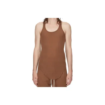 Rick Owens DRKSHDW Sleeveless Curved Hem Tank Top