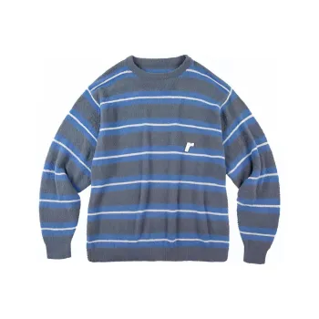 Randomevent Sweater Men's Blue/White Gray Stripes