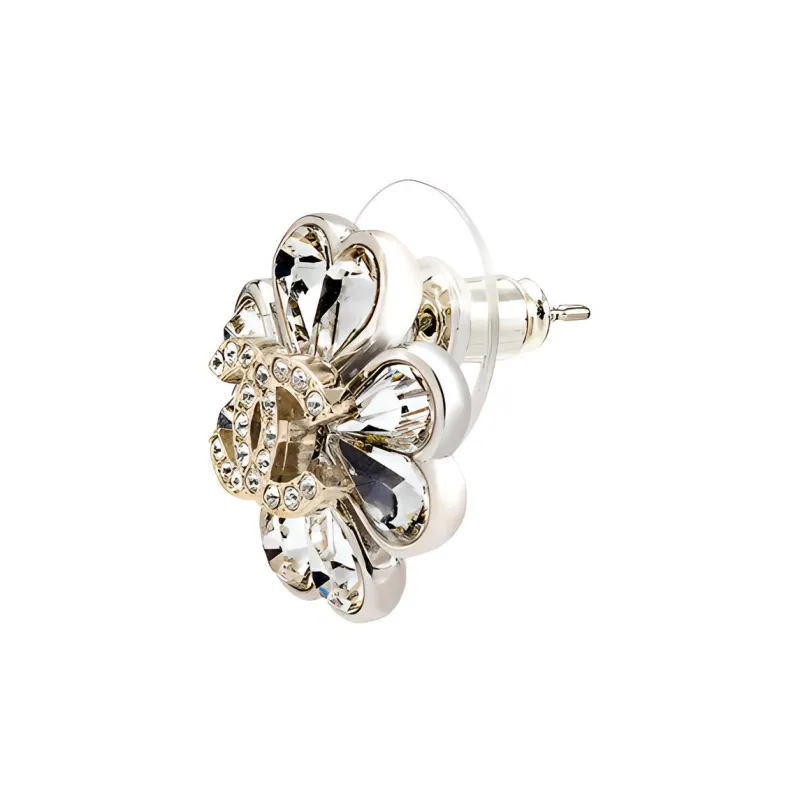 CHANEL Earrings Women's Silver-1