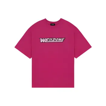WE11DONE T Shirts Unisex Pink