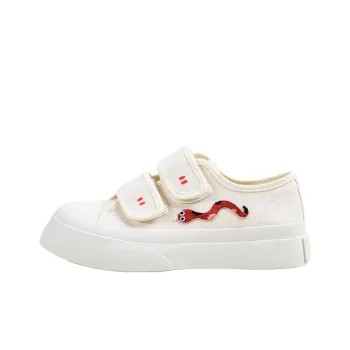 MINGKUANG Slip Resistant, Abrasion Resistant, Lightweight Low Top Canvas Shoes Women's Cream Beige
