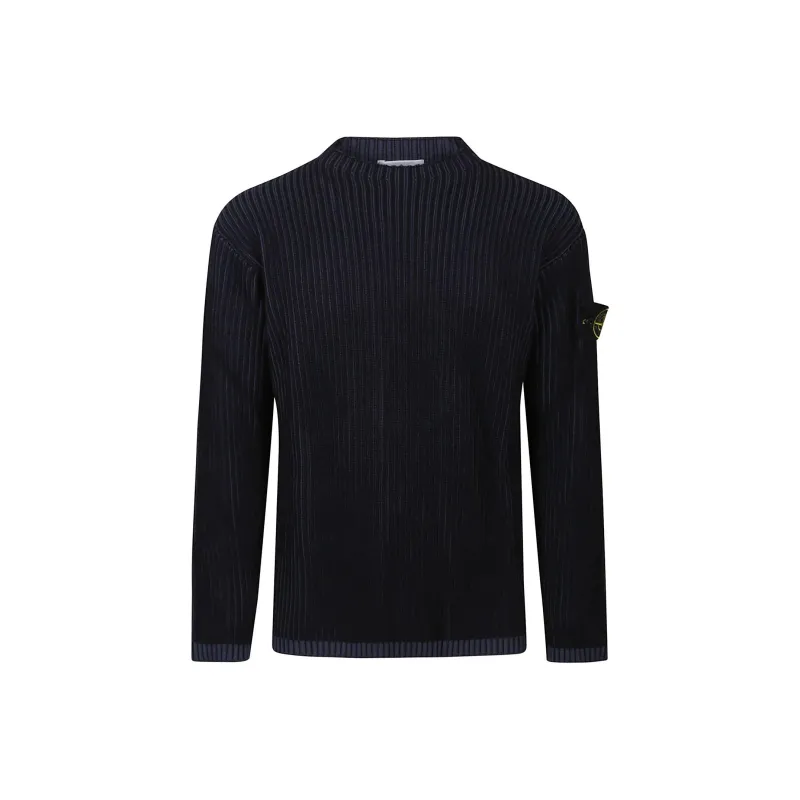 STONE ISLAND Logo Patch Crewneck Jumper-0