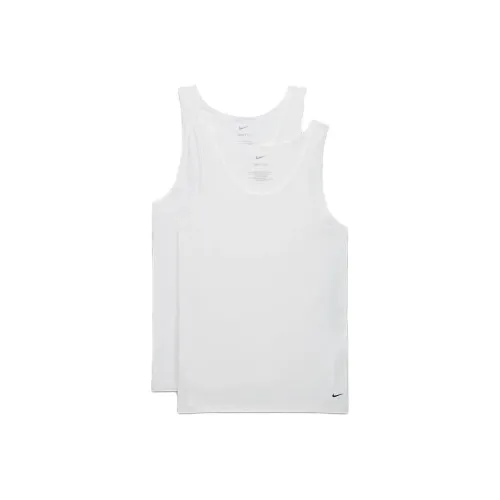 Nike Dri FIT Essential Cotton Stretch Men's Slim Fit Tank Undershirt 2 Pack