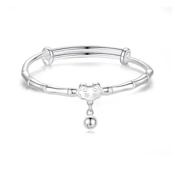 CHAOHONGJI 999 Fine Silver Bangles Unisex