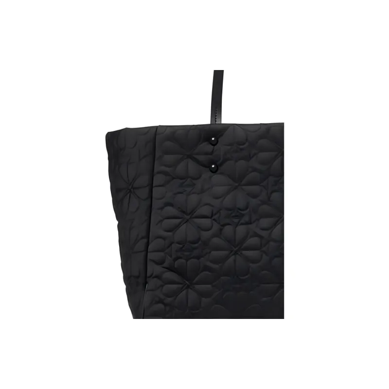 Kate Spade Fabric Tote Bag, Shopping Bag, Handbag, Shoulder Bag Medium Size Women's Black-3