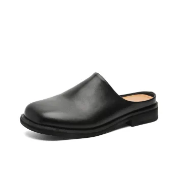 V ZERO FIVE Closed Toe Slippers Unisex Black