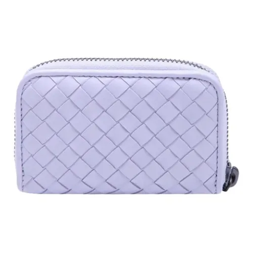 Bottega Veneta Sheepskin Coin Purse Women's Light Purple