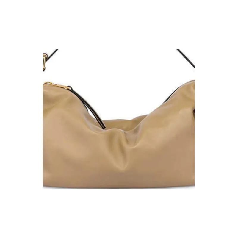MOSCHINO Sheepskin Handbag Shoulder Bag Women's Beige Yellow-3