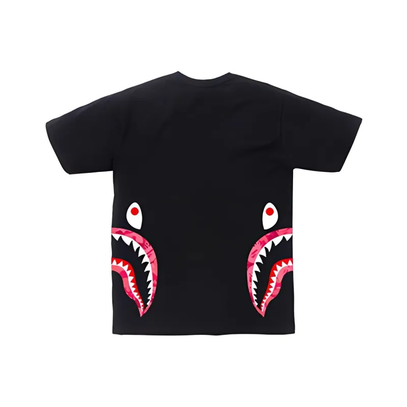 Bape Fire Camo Side Shark Tee-1