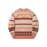 Sunset Orange Jacquard