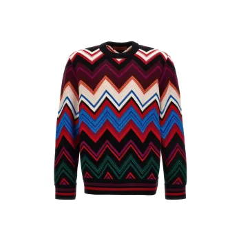 MISSONI Zigzag Crewneck Knitted Jumper