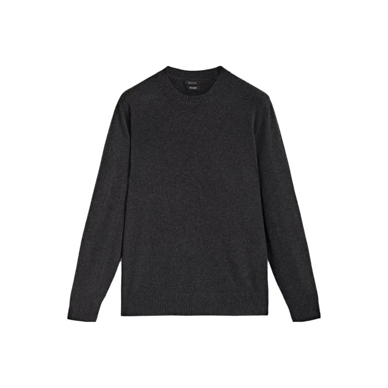 Massimo Dutti Cashmere Sweaters Men Dark Gray-0