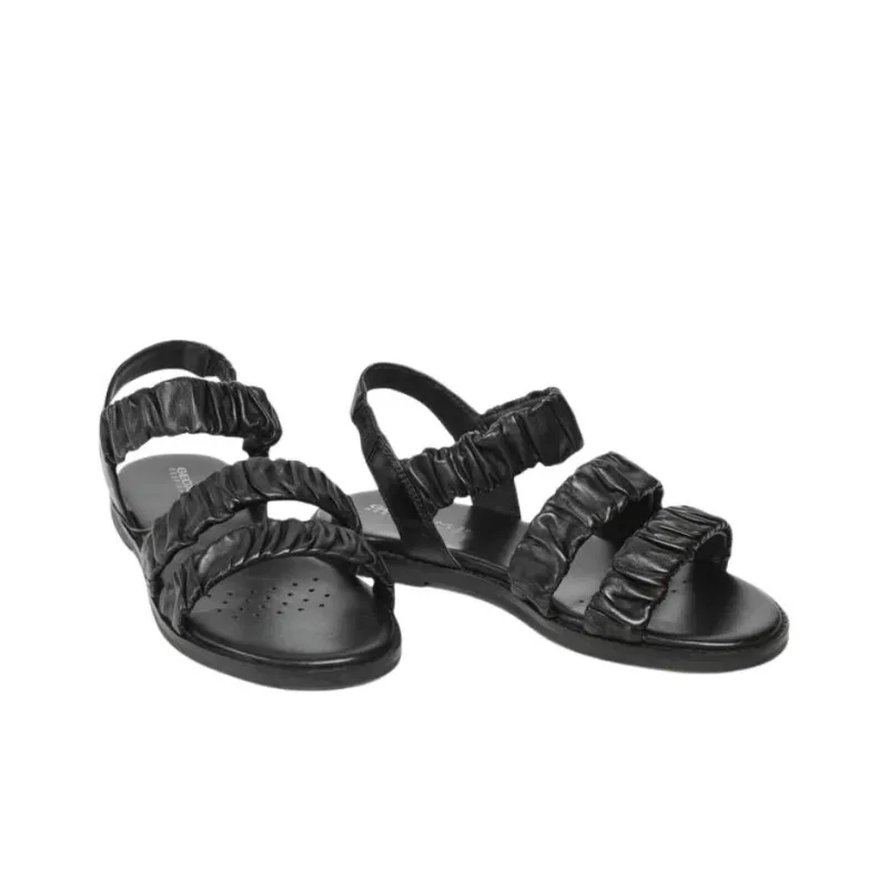 GEOX Naileen One Strap Sandals 1.5cm Women's Black-2