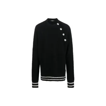 BALMAIN SS23 Sweater Men's Black