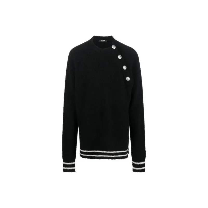 BALMAIN SS23 Sweater Men's Black-0