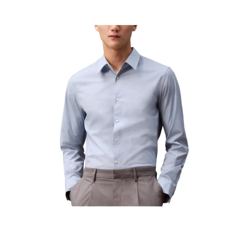 CALVIN KLEIN Shirt Men's Gray Blue-0