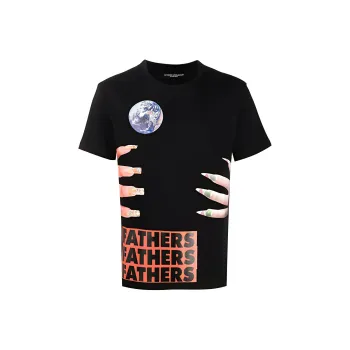 RAF SIMONS Redux Slim Fit Short Sleeved T Shirt With Graphic Nails