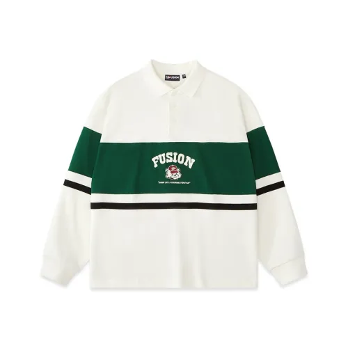 FILA FUSION Polo Shirts Unisex Cloud White