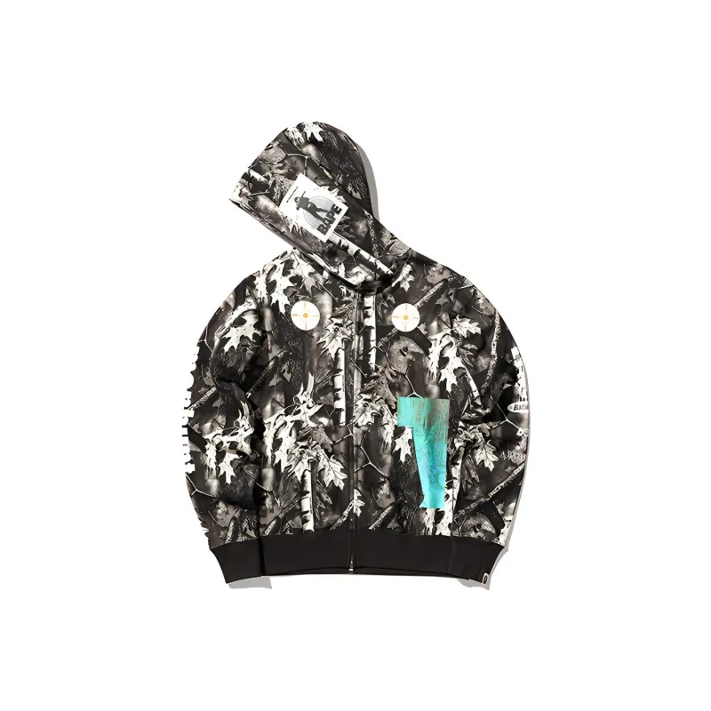Bape Forest Camo Wide Full Zip Hoodie-2