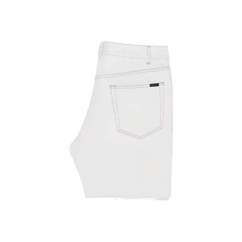 SAINT LAURENT Button Detailed Denim Shorts-1