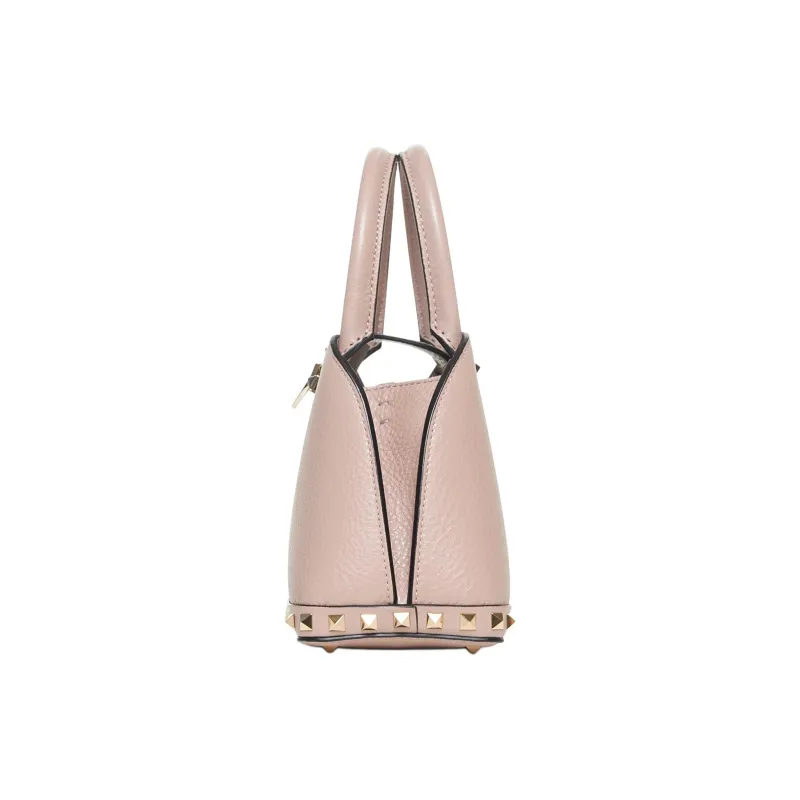 Valentino GARAVANI Calfskin One Shoulder Handbag Women's Pink-2