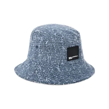 KARL LAGERFELD Jeans Bouclé Denim Bucket Hat