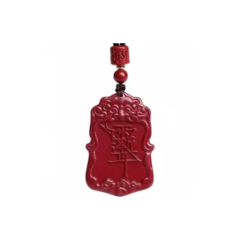 Lingxiang Yurun Cinnabar Necklaces Unisex