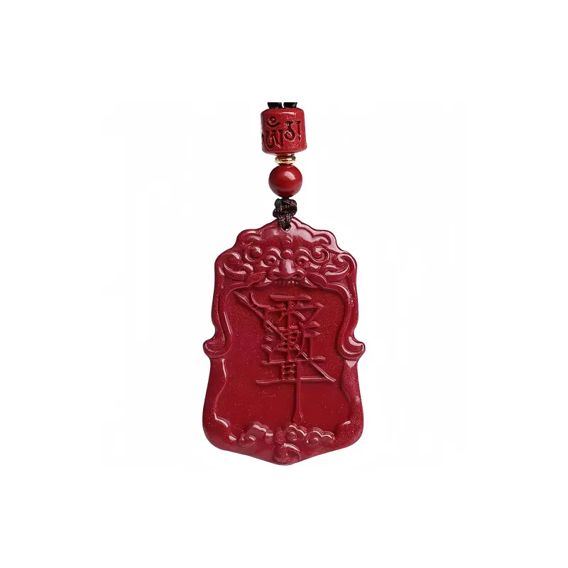 Lingxiang Yurun Cinnabar Necklaces Unisex-0