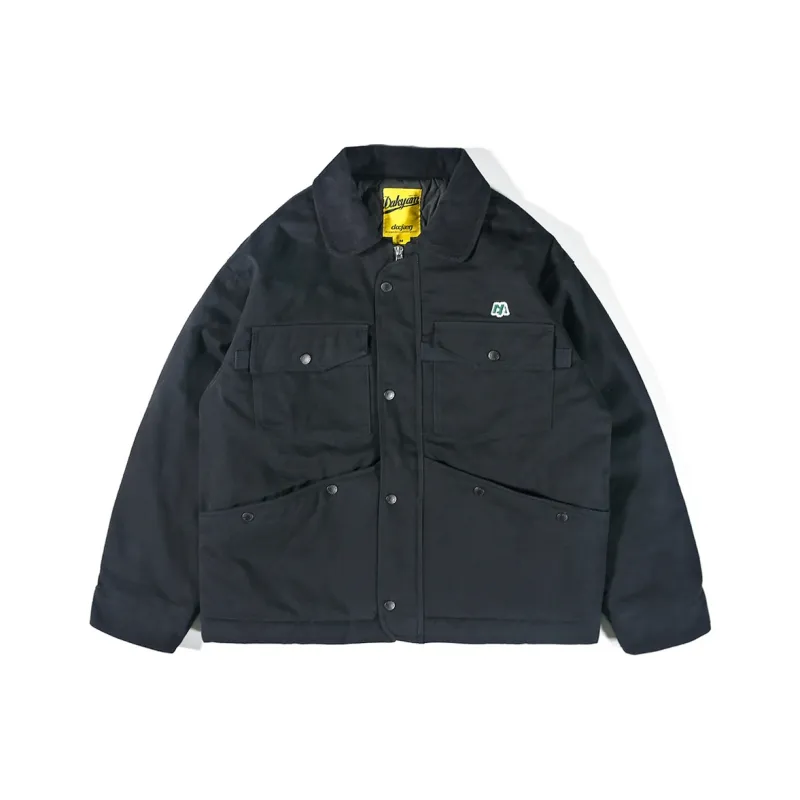 DAKYAM Loose Fit Moderate Jacket Unisex Black-0