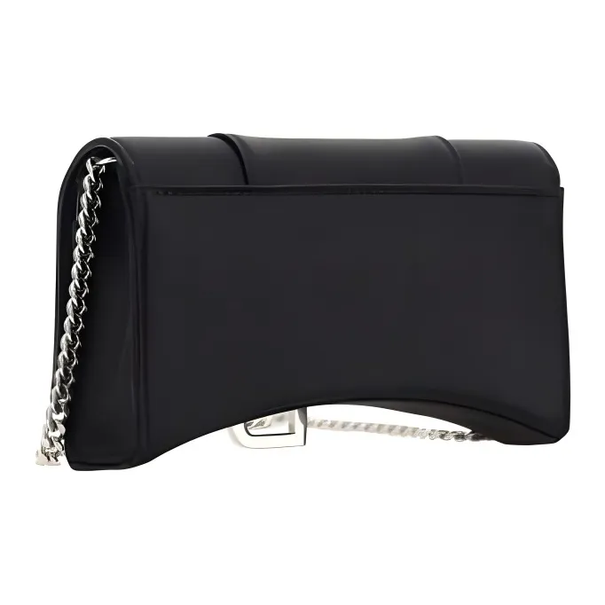Balenciaga Calfskin Wallet Women's Black-2